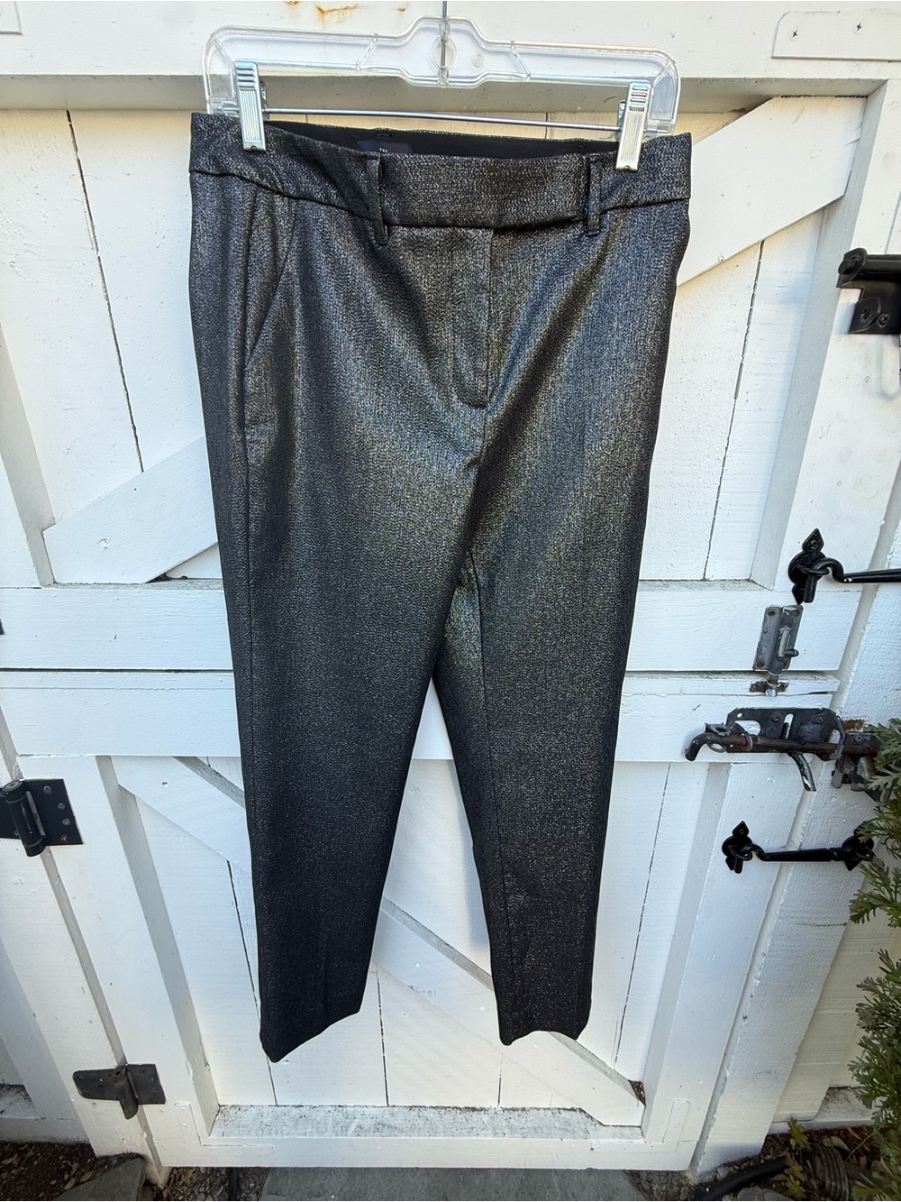 Express Women's Shimmery Black Skinny Pants